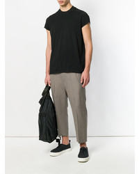 T-shirt à col rond noir Rick Owens DRKSHDW