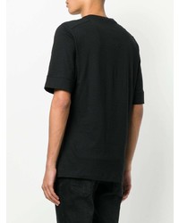 T-shirt à col rond noir Helmut Lang