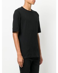 T-shirt à col rond noir Helmut Lang