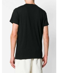 T-shirt à col rond noir Jil Sander