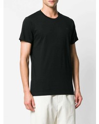 T-shirt à col rond noir Jil Sander