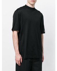 T-shirt à col rond noir Lanvin