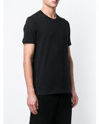 T-shirt à col rond noir Jil Sander