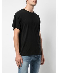 T-shirt à col rond noir Amiri