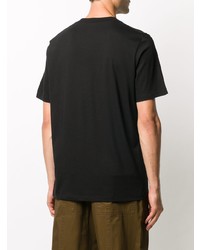 T-shirt à col rond noir Jil Sander