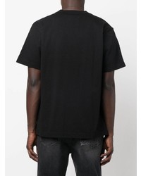 T-shirt à col rond noir Sacai