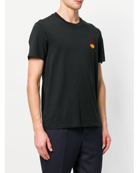 T-shirt à col rond noir AMI Alexandre Mattiussi