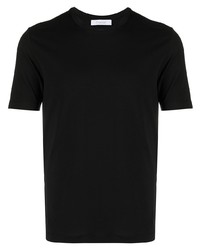 T-shirt à col rond noir Cruciani