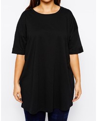 T-shirt à col rond noir Asos