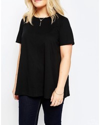 T-shirt à col rond noir Asos