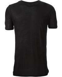 T-shirt à col rond noir Damir Doma