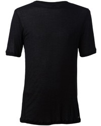 T-shirt à col rond noir Damir Doma