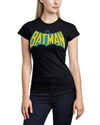 T-shirt à col rond noir DC Comic