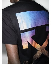 T-shirt à col rond noir Off-White