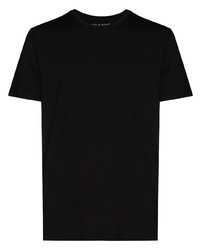 T-shirt à col rond noir Derek Rose
