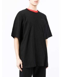 T-shirt à col rond noir Off-White