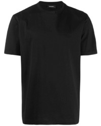 T-shirt à col rond noir Diesel