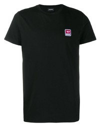 T-shirt à col rond noir Diesel