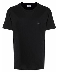 T-shirt à col rond noir Diesel