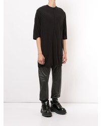 T-shirt à col rond noir Rick Owens DRKSHDW