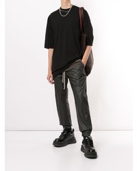 T-shirt à col rond noir Rick Owens DRKSHDW