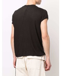 T-shirt à col rond noir Rick Owens DRKSHDW