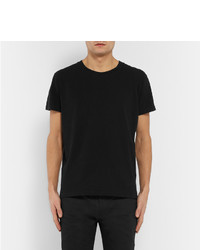 T-shirt à col rond noir Saint Laurent