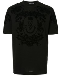 T-shirt à col rond noir Dolce & Gabbana