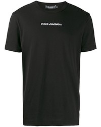 T-shirt à col rond noir Dolce & Gabbana