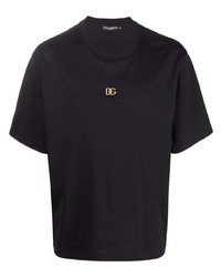 T-shirt à col rond noir Dolce & Gabbana