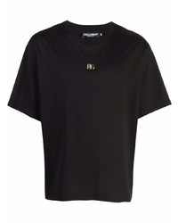 T-shirt à col rond noir Dolce & Gabbana