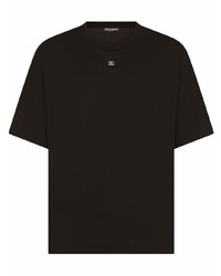 T-shirt à col rond noir Dolce & Gabbana