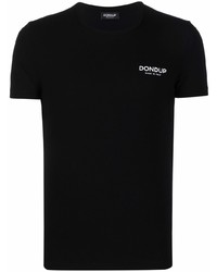 T-shirt à col rond noir Dondup