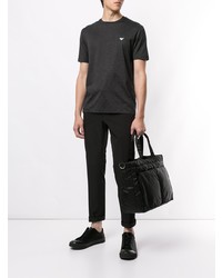 T-shirt à col rond noir Emporio Armani