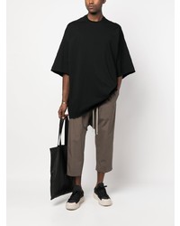 T-shirt à col rond noir Rick Owens