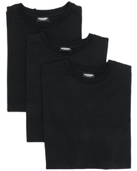 T-shirt à col rond noir DSQUARED2