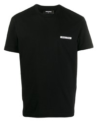 T-shirt à col rond noir DSQUARED2