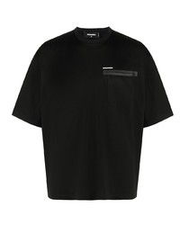 T-shirt à col rond noir DSQUARED2