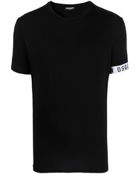 T-shirt à col rond noir DSQUARED2