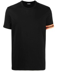 T-shirt à col rond noir DSQUARED2