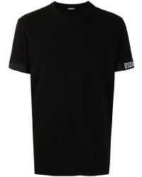 T-shirt à col rond noir DSQUARED2