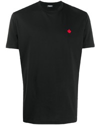 T-shirt à col rond noir DSQUARED2