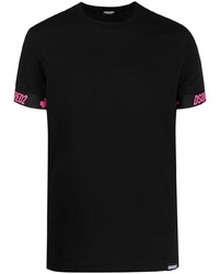 T-shirt à col rond noir DSQUARED2
