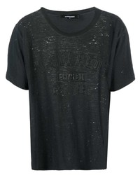 T-shirt à col rond noir DSQUARED2