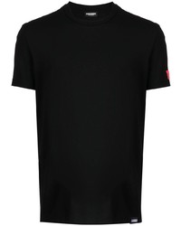 T-shirt à col rond noir DSQUARED2