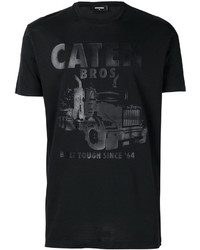 T-shirt à col rond noir DSQUARED2