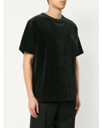 T-shirt à col rond noir Wooyoungmi