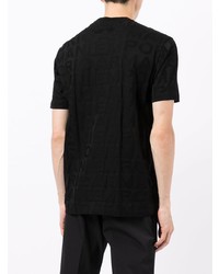 T-shirt à col rond noir Emporio Armani