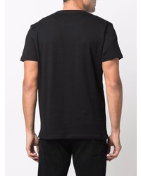 T-shirt à col rond noir Tagliatore