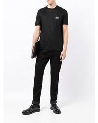 T-shirt à col rond noir Emporio Armani